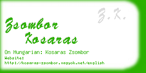 zsombor kosaras business card